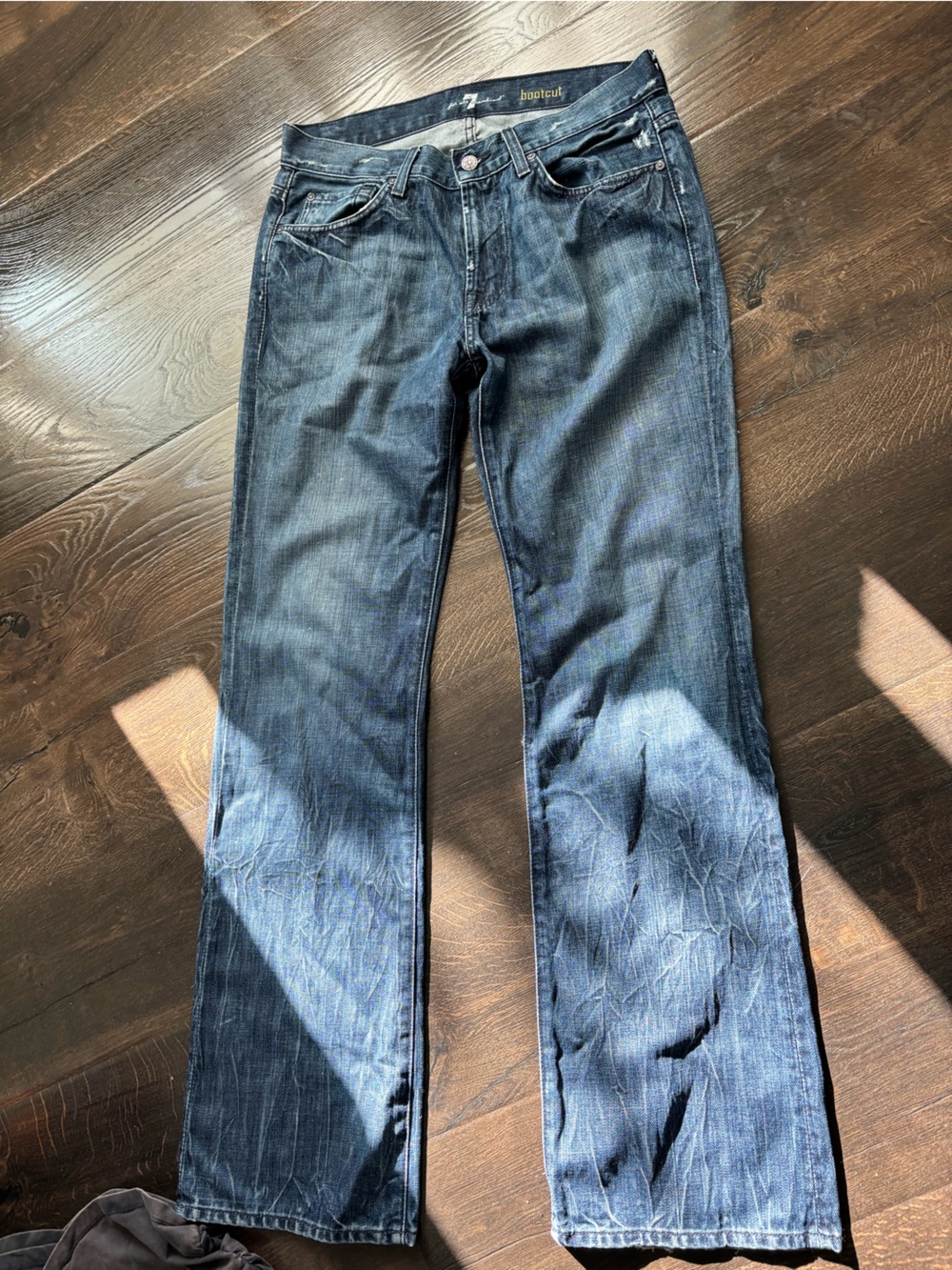 7 For All Mankind Women's Boot Cut Jeans - Faded Blue